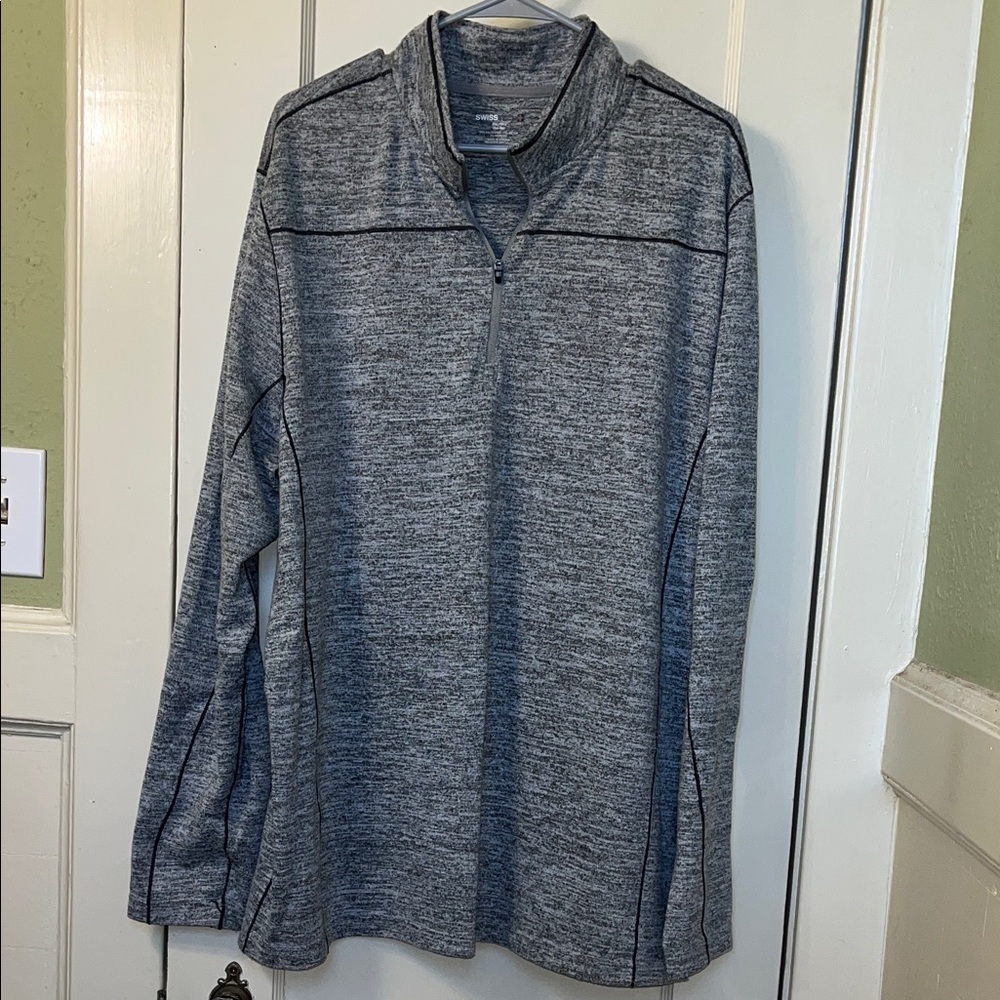 Swiss Tech Gray Lightweight Pullover - image 1